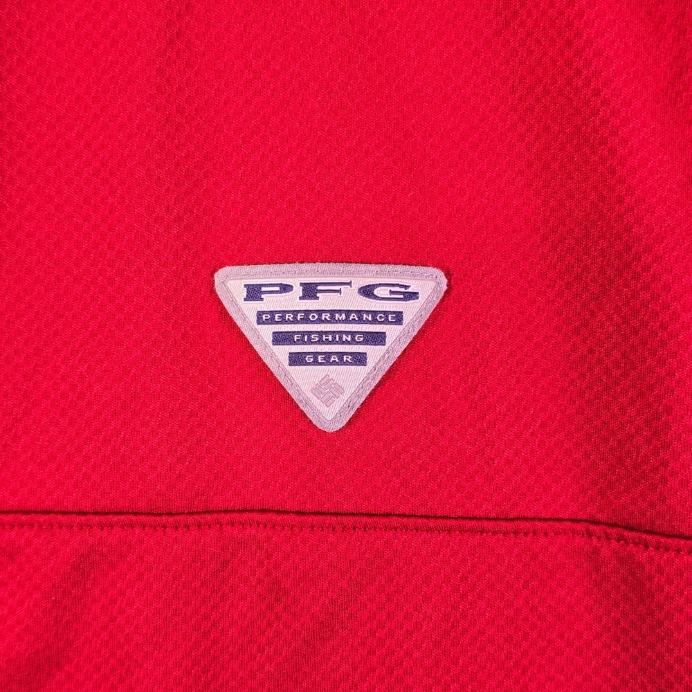 Oklahoma Sooners OU Polo Shirt Mens Large Red Columbia PFG NCAA College Football - Picture 8 of 14